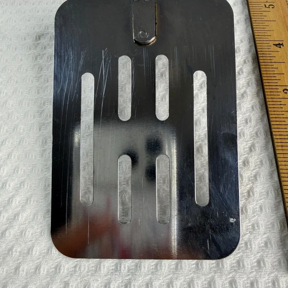 Vintage Ekco Slotted Spatula Black Nylon Head Plastic Handle Kitchen Utensil
